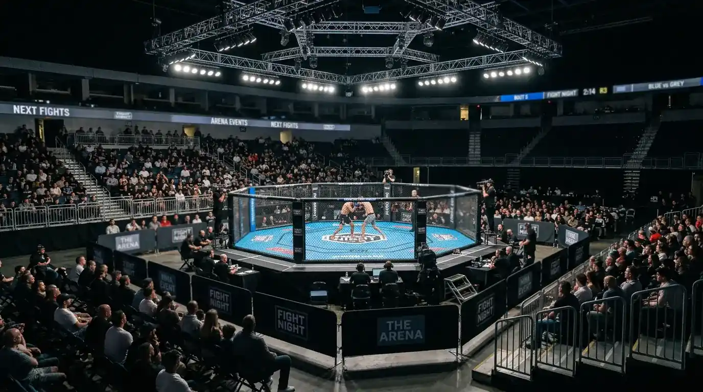 UFC Fight Night card structure showing main card and prelim fights with betting market depth